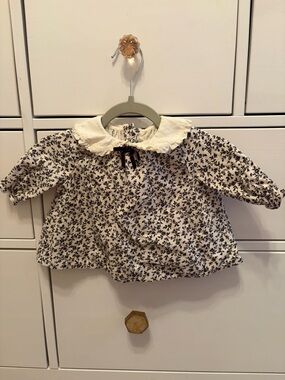 Janie and Jack Baby Ditsy Floral Corduroy Top Only Size 3-6 months